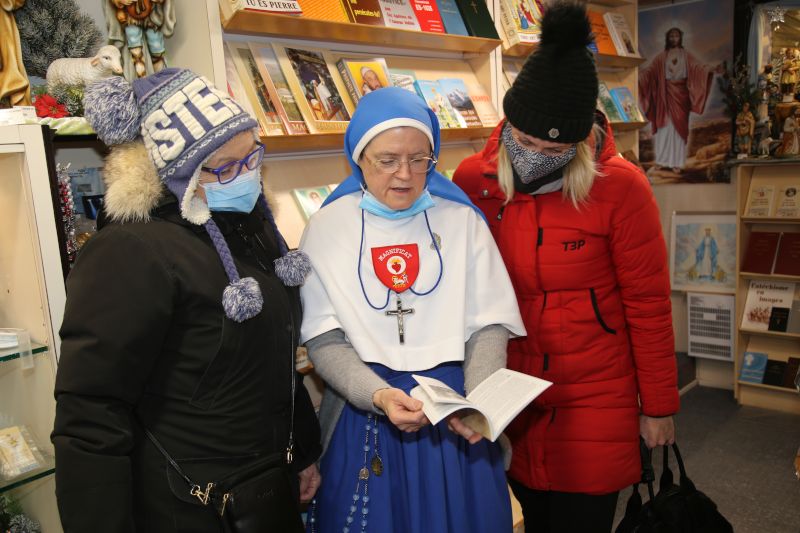 Books selection at Librairie Père Frédéric